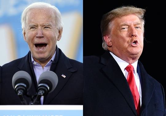 조 바이든 미국 대통령 당선인(왼쪽 사진)과 도널드 트럼프 대통령. AFP연합뉴스