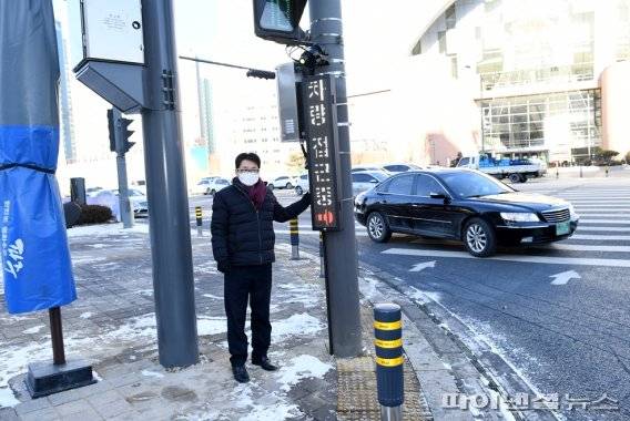 최종한 파주시장 8일 지능형교통시스템(ITS) 현장점검. 사진제공=파주시