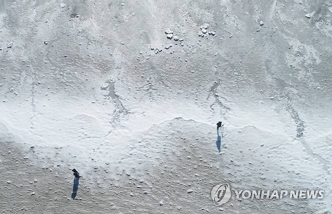 '남극이 아니에요'…한파가 만든 풍경 [연합뉴스 자료사진]