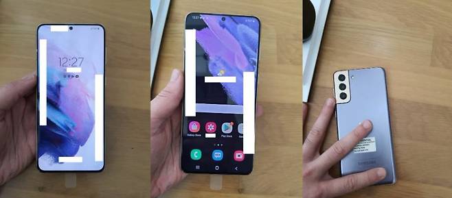 갤럭시S21 실물 사진 [출처: 샘모바일]