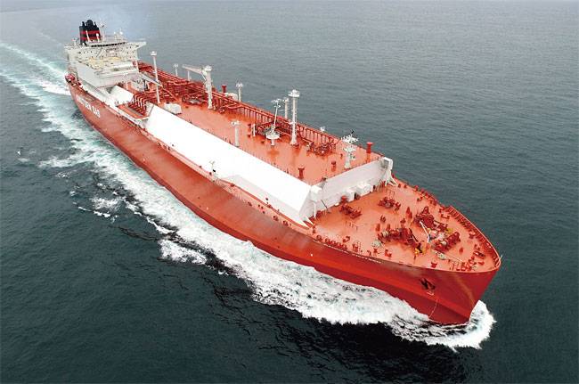 한국조선해양이 건조한 17만6000㎥급 LNG 운반선. 사진 한국조선해양