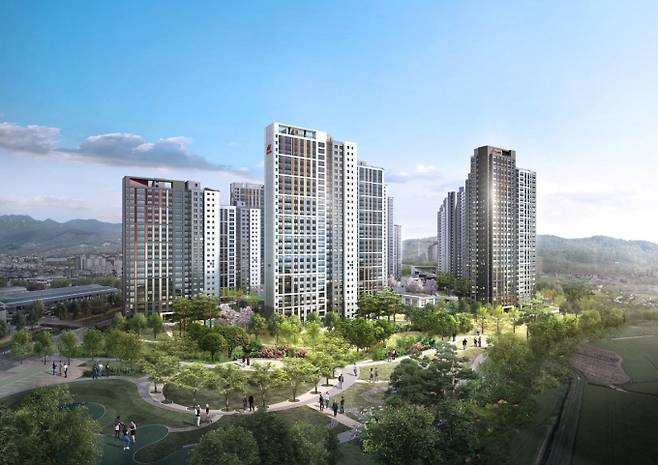 ▲힐스테이트 용인 둔전역 투시도