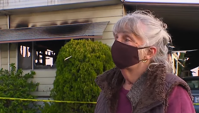 불길 속에서 이웃을 구조한 마티 할머니(76).