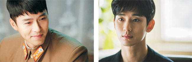 넷플릭스는 지난해 한류 스타인 현빈(왼쪽 사진)과 김수현(오른쪽)이 각각 출연한 드라마 ‘사랑의 불시착’과 ‘사이코지만 괜찮아’를 소개해 해외에서 많은 구독자를 확보했다.