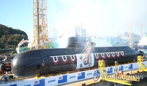 3천t급 잠수함 2번함 '안무함' 진수식 [연합뉴스 자료사진]