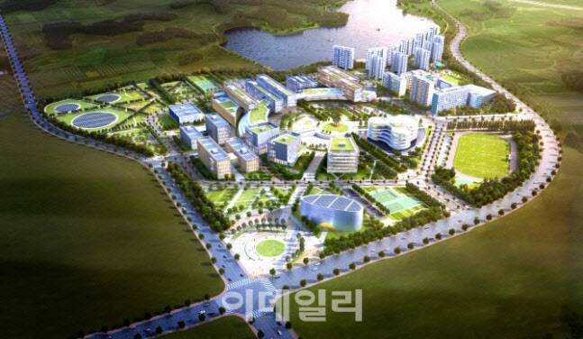 한국전력이 공개한 한전공대 캠퍼스 가상 조감도 (사진=한국전력)