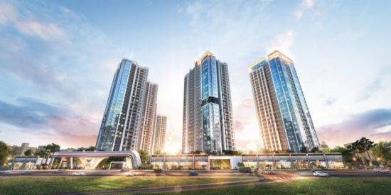 서울 광진구 자양동 236 일원에 조성되는 ‘롯데캐슬 리버파크 시그니처’ 조감도. 롯데건설은 이 단지에 사물인터넷(IoT)을 응용한 첨단 홈네트워크 시스템을 적용했다.