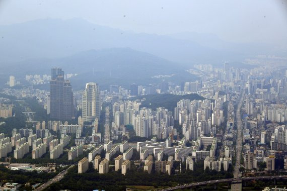 서울 강남구 대치동, 도곡동, 역삼동 일대 전경. 사진=서동일 기자