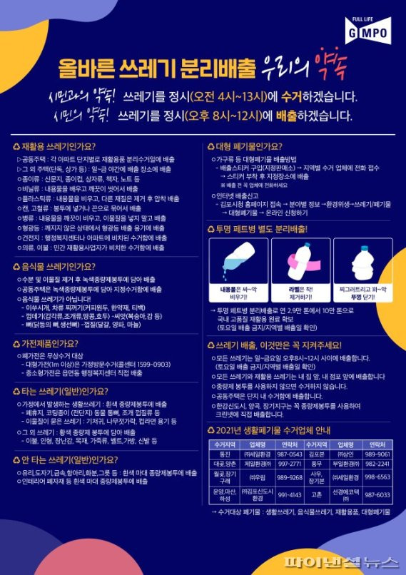 김포시 종량제봉투 뒷면. 사진제공=김포시
