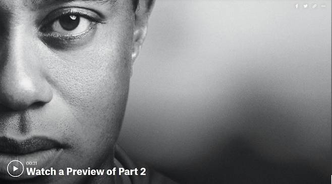 미국의 케이블 방송국 HBO가 지난 10일(현지시간) 우즈의 지금까지 인생 궤적을 다룬 다큐멘터리 ‘타이거’ 1부를 방영해 화제가 되고 있다. HBO 홈페이지 캡처