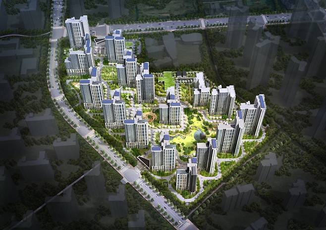 DL이앤씨 올해 1월 분양하는 e편한세상 영종국제도시 센텀베뉴 단지 조감도. /사진제공=DL이앤씨