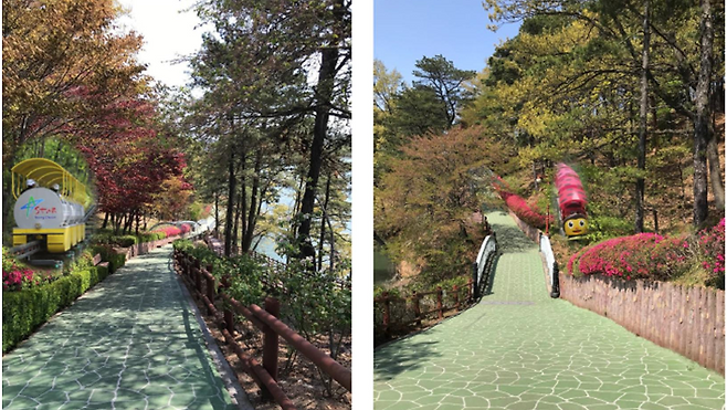 예산군이 설치를 추진중인 예당호 모노레일 조감도. 예산군 제공