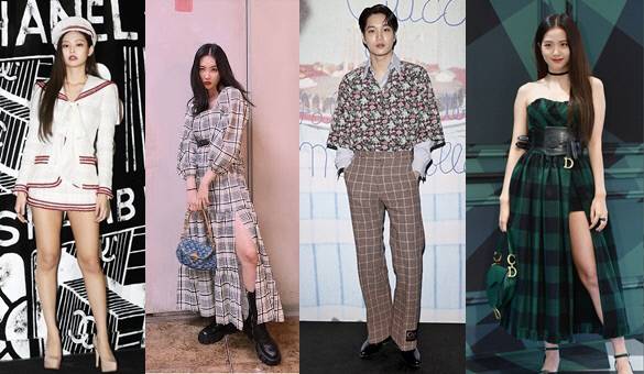 K팝의 글로벌 위상이 높아지면서 명품 브랜드 마케팅에서 아이돌 모델의 비중이 나날이 높아지고 있다. 사진 각 SNS