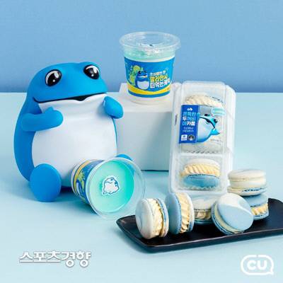 CU x 하이트진로 협업 두꺼비 디저트. CU 제공,