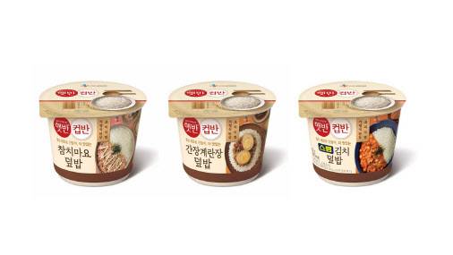 CJ제일제당 ‘햇반컵반’ 신제품 3종.(사진=CJ제일제당 제공)