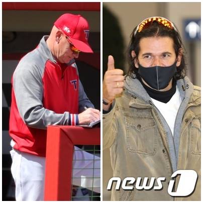 KIA 타이거즈 맷 윌리엄스(왼) 감독과 한화 이글스 카를로스 수베로 감독. © 뉴스1