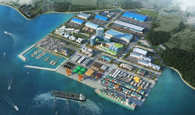 ▲보령신항 조감도.