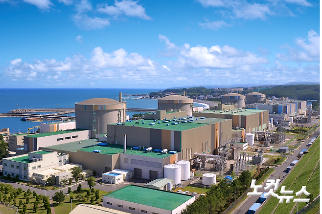 월성본부 전경. 좌측부터 월성1~4호기. 자료사진