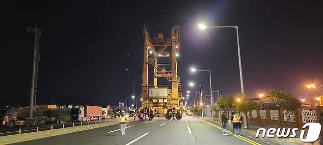 광양항 컨테이너부두. /© 뉴스1