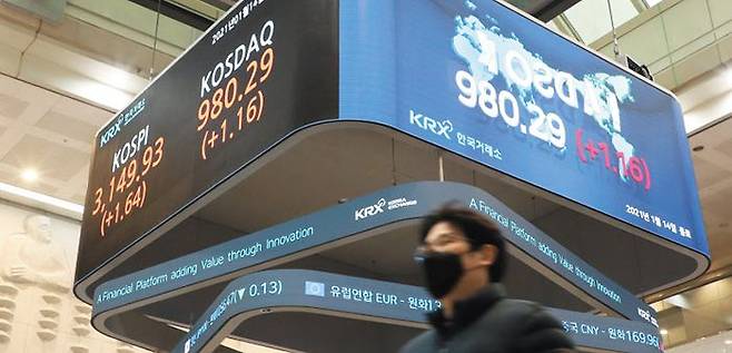 14일 서울 여의도 한국거래소의 모습. 서면으로 이루어진 조선일보 독자권익보호위원회의 1월 지면 비평은 최근 과열 양상까지 보이고 있는 주식시장에 집중됐다. /박상훈 기자