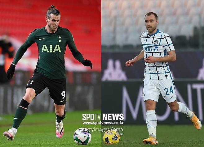 ▲ 가레스 베일과 크리스티안 에릭센(왼쪽부터).