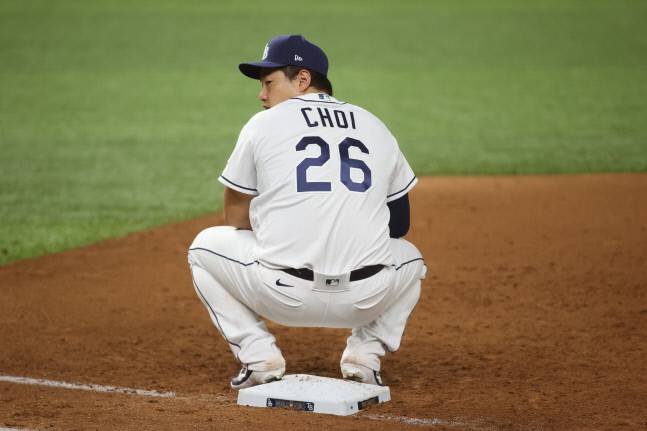 탬파베이 최지만.  텍사스 | USA TODAY Sports연합뉴스