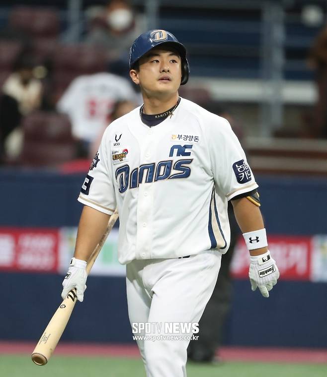 ▲ NC 다이노스 강진성 ⓒ 곽혜미 기자