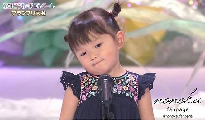 일본 동요대상 은상을 수상한 어린이 무라카타 노노카 양/사진=무라카타 노노카 한국 공식 인스타그램