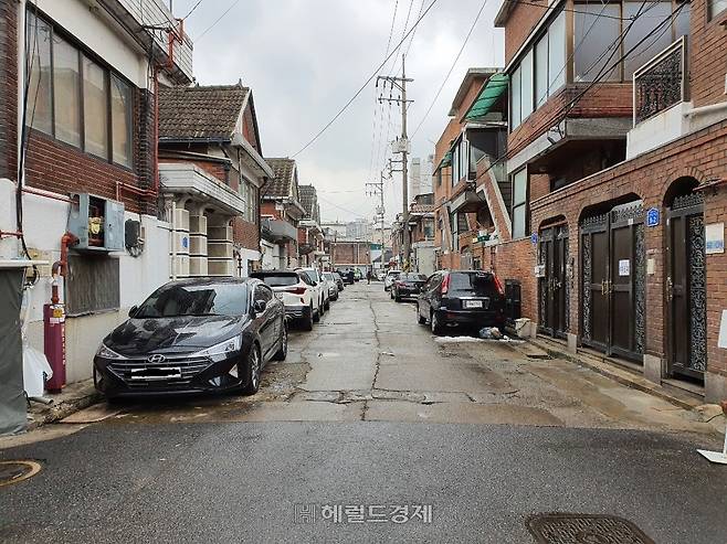 강북 5구역 내 단독주택 밀집 지역. [헤럴드경제 DB]