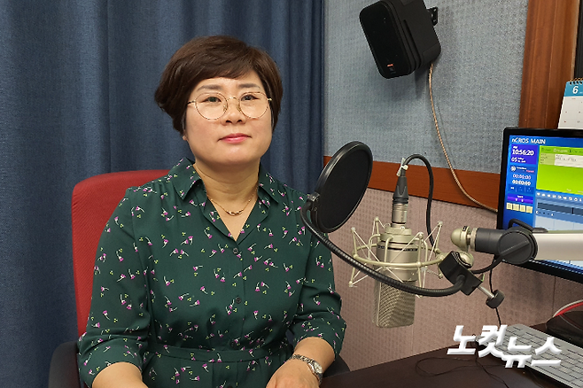 제주특별자치도 발달장애인지원센터 김정옥 센터장. 류도성 아나운서