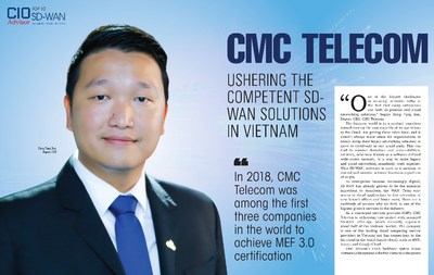 Dang Tung Son CMC Telecom 대표가 현재 핵심적인 네트워크 보안 문제와 SD-WAN이 업계 판도를 바꾸도록 지원하는 이점을 평가하고 있다.
