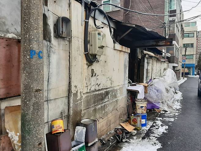 공공재개발 후보지로 선정된 양평13·14구역 일대 노후주택. /사진=이소은 기자