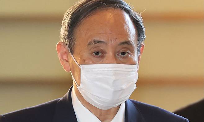 스가 요시히데 일본 총리. AFP연합뉴스