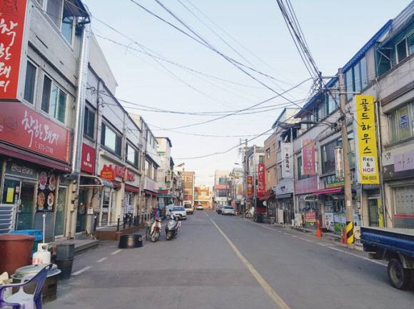 괴산군 괴산읍에서 진행할 새시장 젊음의 거리 사업 예정지.괴산군 제공