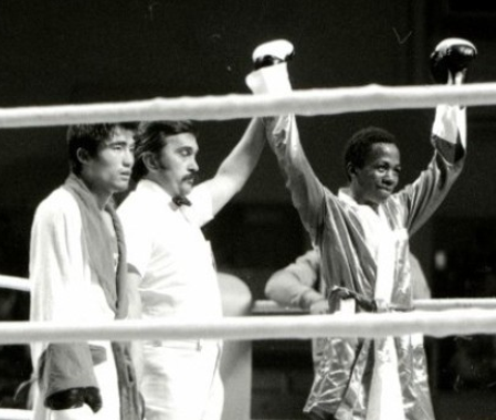 몬트리올 올림픽 8강에서 쿠바선수에 2-3 으로 패한 박찬희