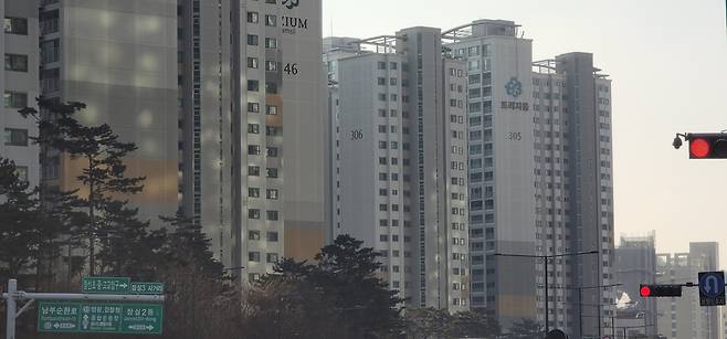 서울 송파구의 한 아파트 단지의 모습. 송파구의 아파트값은 1월 셋째 주 0.18% 올랐다. [헤럴드경제DB]