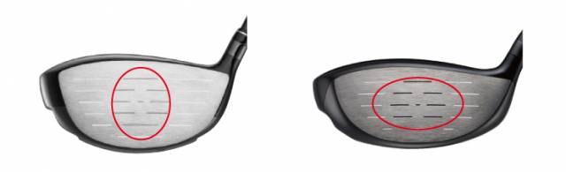 딥 페이스(왼쪽)와 섈로 페이스 드라이버