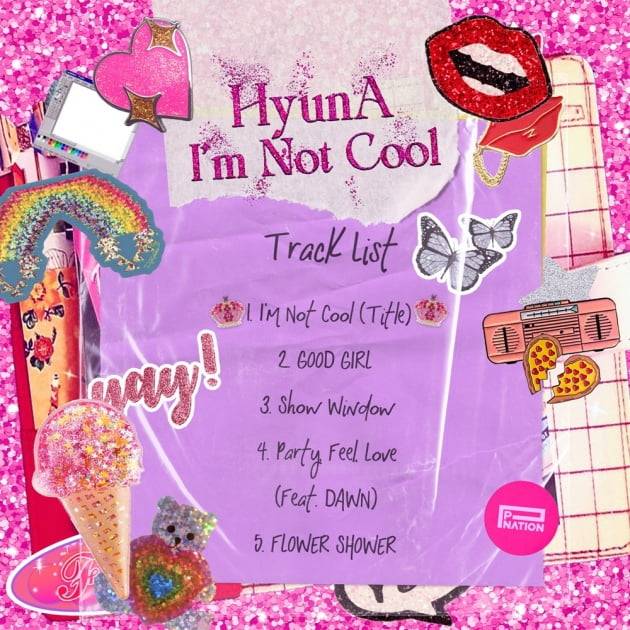 현아, 새 앨범 'I'm Not Cool' 트랙리스트 공개 /사진=피네이션 제공