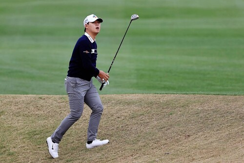 피지에이 투어 아메리칸익스프레스 3라운드의 김시우. 라킨타/AFP 연합뉴스