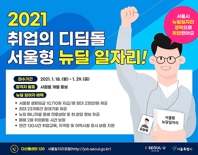 서울시가 2021년 ‘서울형 뉴딜일자리’ 참여자 4200명을 선발한다. / 사진제공=서울시