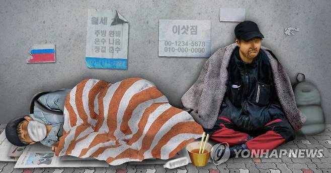 노숙자ㆍ노숙인(PG) [제작 이태호] 사진합성, 일러스트