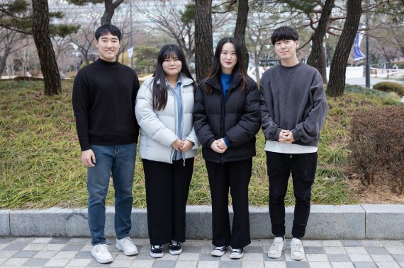 부경대 김도휘, 윤지미, 강민지, 오정민 학생(왼쪽부터). 부경대 제공