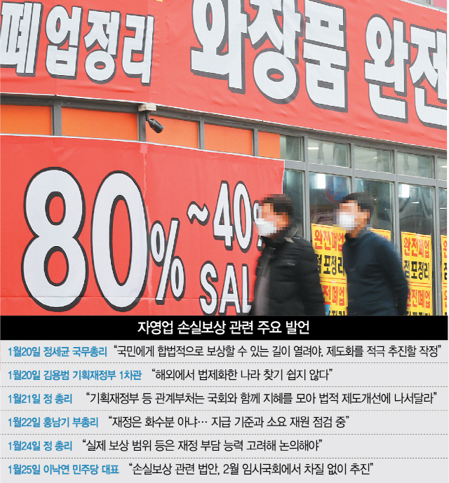 22일 서울 중구의 한 화장품 상점에서 폐업 할인 판매를 하고 있다. /연합뉴스