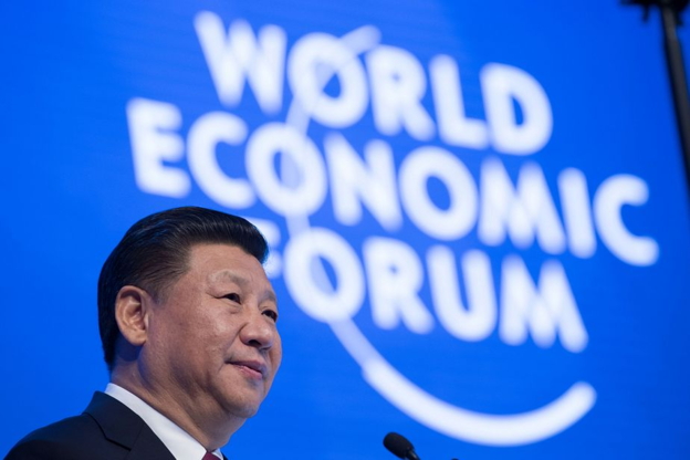 시진핑 중국 국가주석이 2021년 1월 25일 세계경제포럼(다보스포럼) 사전 화상회의 첫날 기조연설을 하고 있다. /플리커