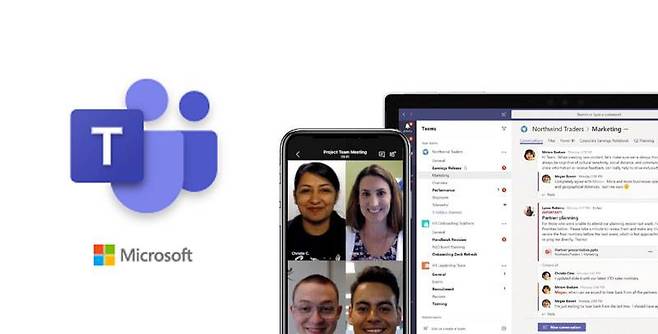 AI 기술을 통해 한층 기능이 향상된 마이크로소프트 ‘팀즈’ (출처=마이크로소프트)
