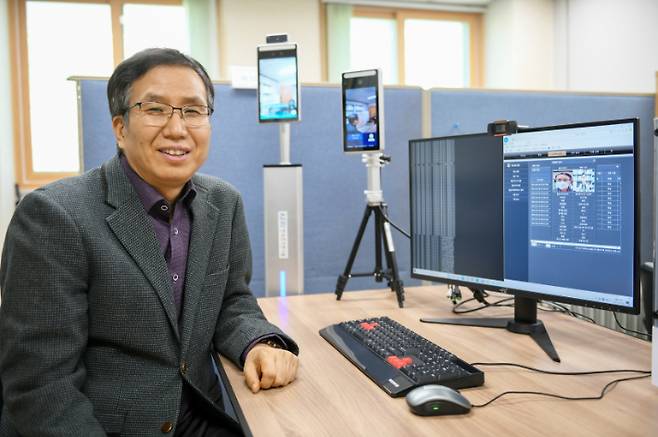 ‘AI 안면인식 및 출입자 관리 시스템’ 기술을 개발한 KERI 배정효 박사가. 한국전기연구원 제공