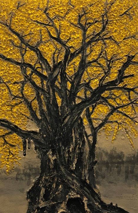 은행나무, 2021-1, 90.5 x 60.5 cm