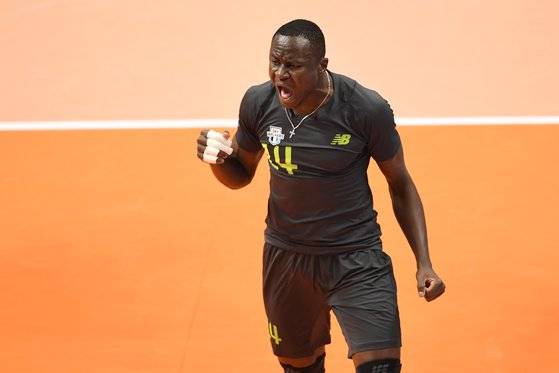 프로배구 4라운드 MVP에 선정된 현대캐피탈 다우디 오켈로. [사진 한국배구연맹]