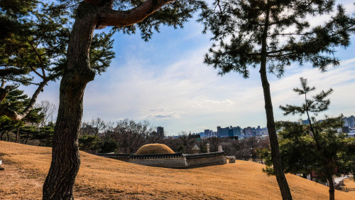 영휘원·숭인원에서 바라본 청량리 일대 부도심.