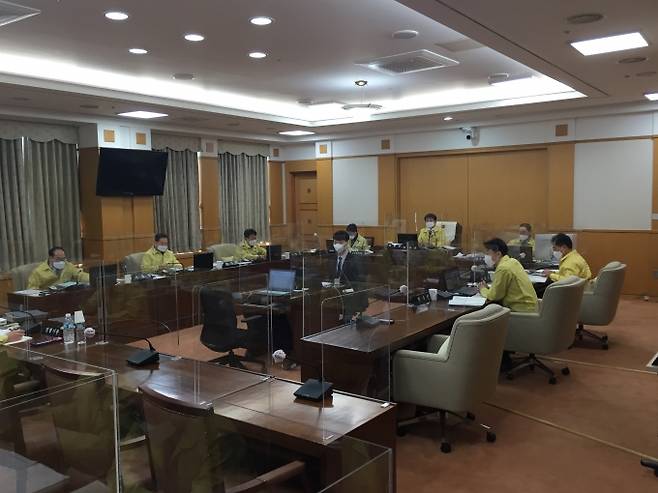 ▲ 제256회 임시회 제1차 산업건설위원회 회의 장면.